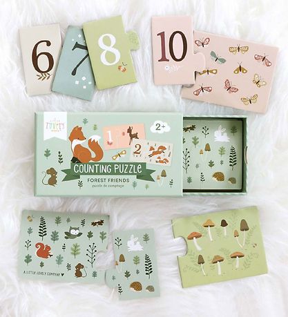 A Little Lovely Company Puzzle Game w. Numbers 1-10 - Forest Fri