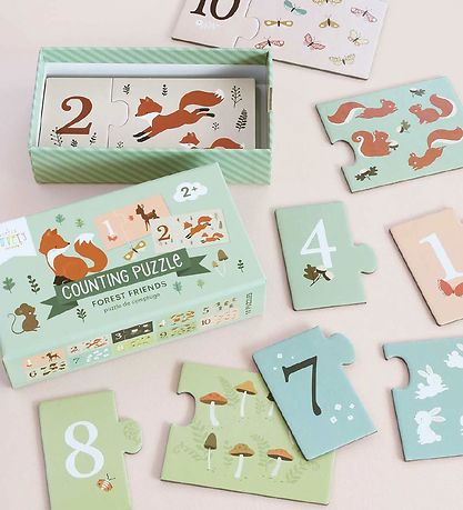 A Little Lovely Company Puzzle Game w. Numbers 1-10 - Forest Fri