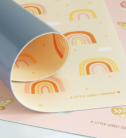 Set de Table A Little Lovely Company - Vinyle - Arcs-en-ciel