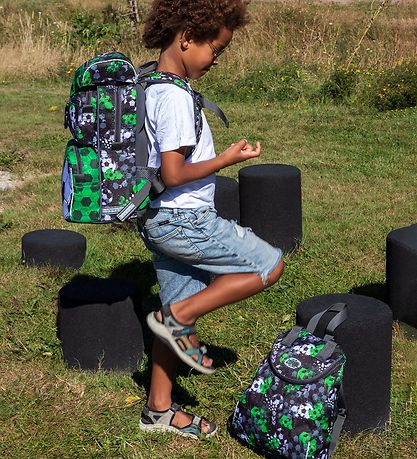 Jeva School Backpack - Beginners - All Ball - Black/Green