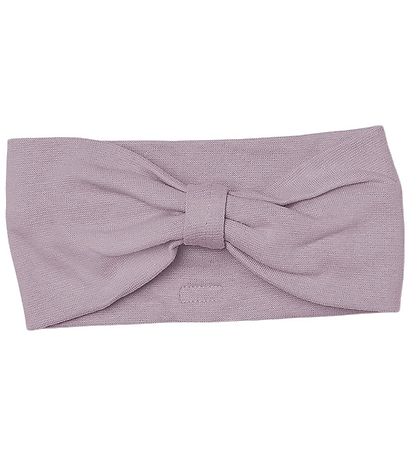 Racing Kids Headband w. Bow - 2-layer - Dusty Lavender
