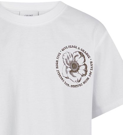 Grunt T-shirt - Izara - White w. Print