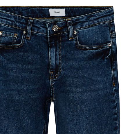 Grunt Jeans - Texas Low Flare - Blár