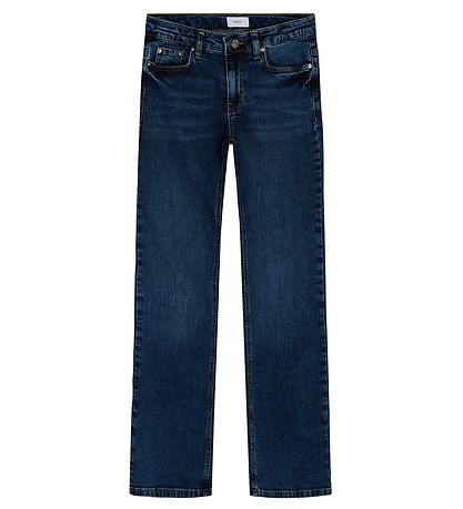 Grunt Jeans - Texas Low Flare - Blár