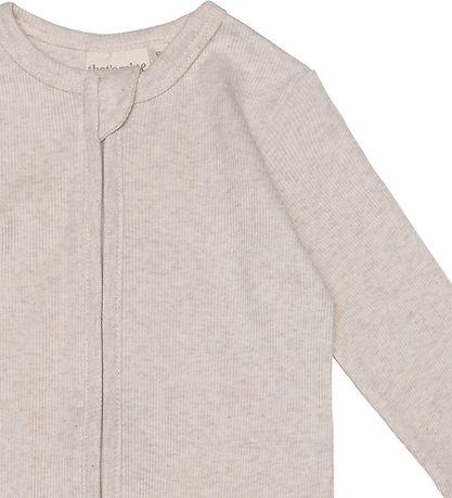 That's Mine Jumpsuit - Cathie - Rib - Light Brown Melange