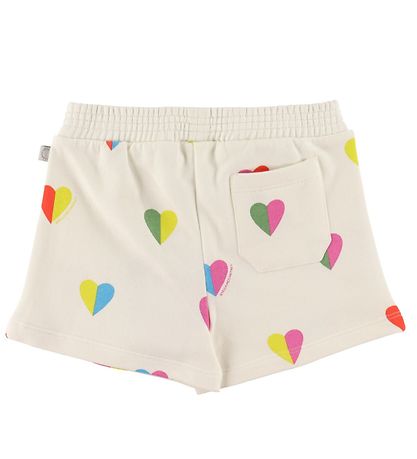 Stella McCartney Kids Sweat Shorts - White w. Hearts