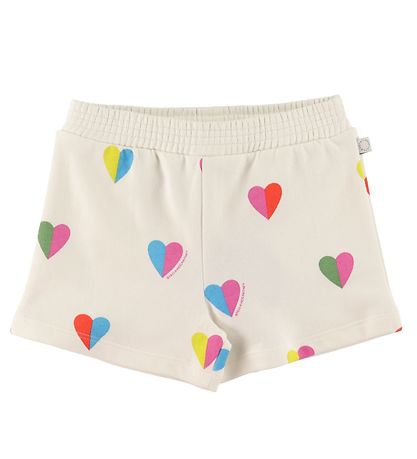 Stella McCartney Kids Sweat Shorts - White w. Hearts