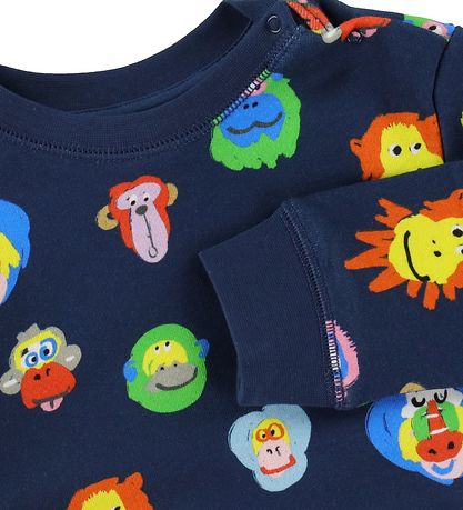 Stella McCartney Kids Sweatshirt - Navy w. Monkeys