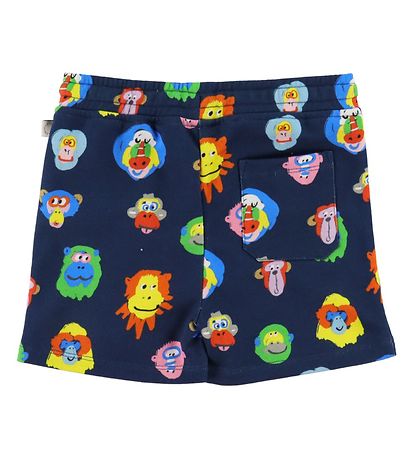 Stella McCartney Kids Sweat Shorts - Navy w. Monkeys