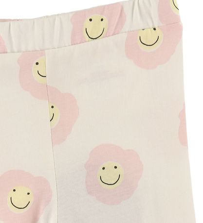 Stella McCartney Kids Leggings - Weiß/Rosa m. Blumen
