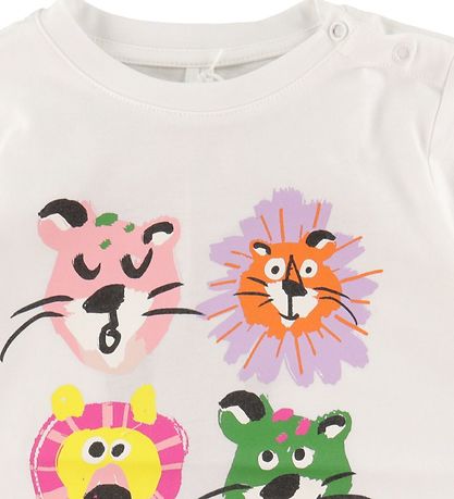 Stella McCartney Kids T-Shirt - Wit m. Leeuwen