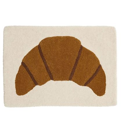 OYOY Tapestry/Gólfteppi - 65x45 cm - Brúnt M. Croissant