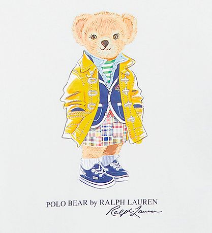 Polo Ralph Lauren T-shirt - Watch Hill - White w. Soft Toy