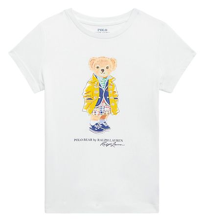 Polo Ralph Lauren T-Shirt - Bekijk Hill - Wit m. Knuffel