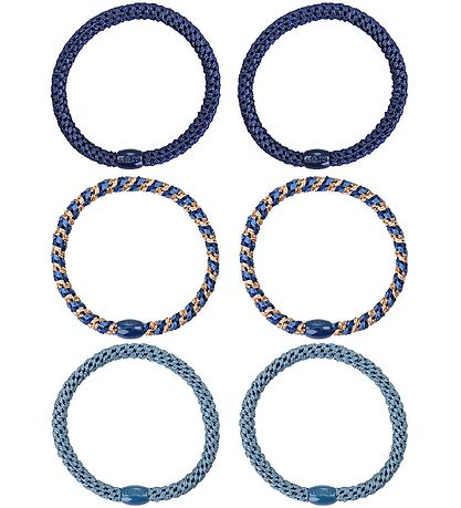 Kknekki Hårstrikker - 6-pack - Slim - Blå