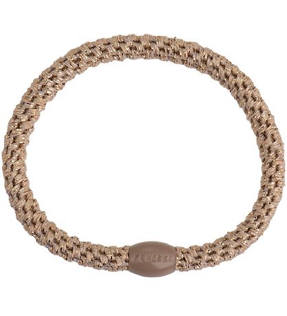 Kknekki Elastiset hiuspannat - 6 kpl - Lima - Ruskea/Beige/Kulta