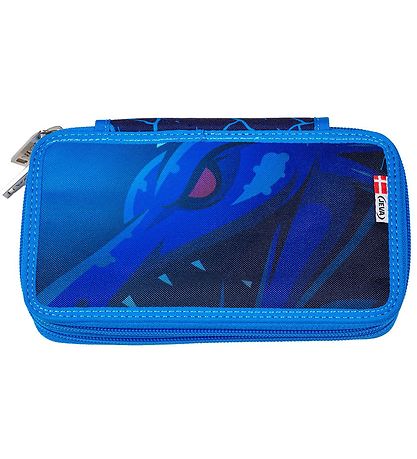 Jeva Pencil Case w. Contents - Twozip - Dragon