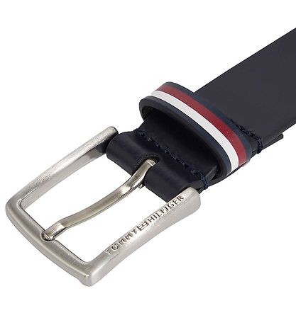 Tommy Hilfiger Belt - Leather Belt - Navy Blue