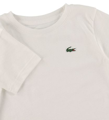 Lacoste Stuttermabolur - Hvítt