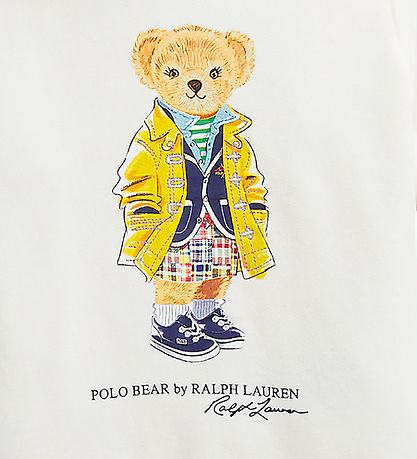 Polo Ralph Lauren Kapuzenpullover - Uhr Hill - Weiß m. Kuschelti