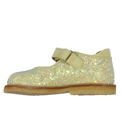 Angulus Shoes - Light Yellow w. Glitter