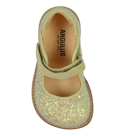 Angulus Shoes - Light Yellow w. Glitter