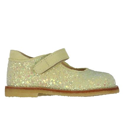 Angulus Shoes - Light Yellow w. Glitter