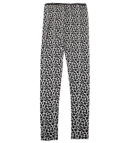 Say-So Leggings - Grey Melange w. Leopard