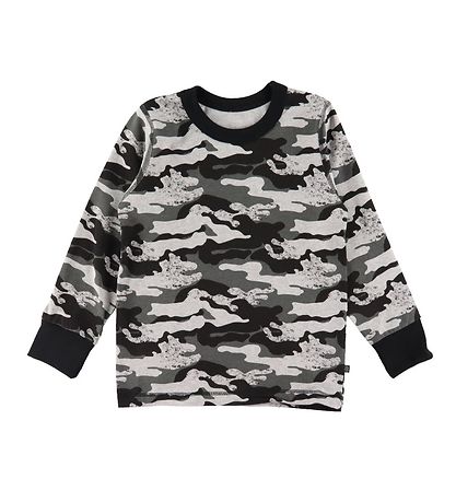 Say-So Pyjama Set - Grey Melange w. Camouflage