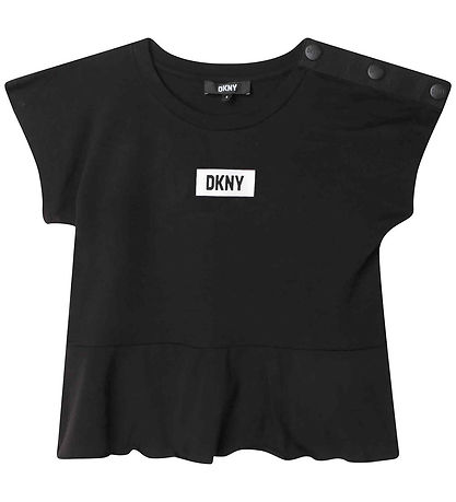 DKNY Stuttermabolur - Svart M. Lógó