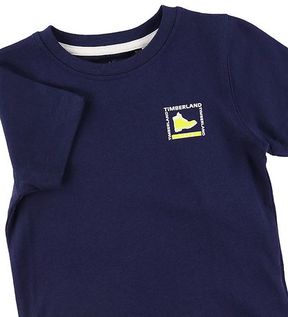 Timberland Stuttermabolur - Dökkblátt