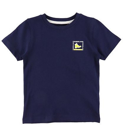 Timberland Stuttermabolur - Dökkblátt