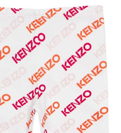 Kenzo Leggings - Weiß m. Print