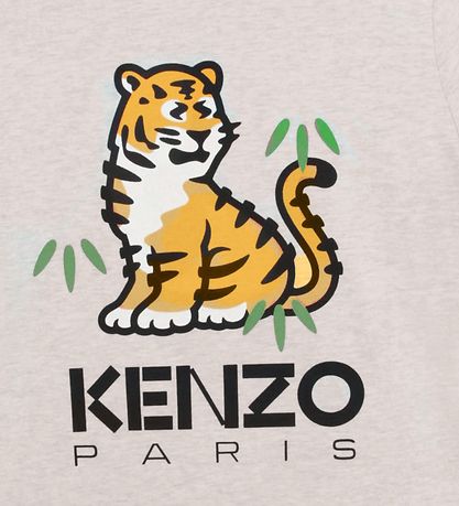 Kenzo Sweatshirt - Light Grey w. Tiger
