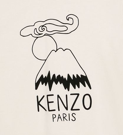 Kenzo T-shirt - Cream w. Print