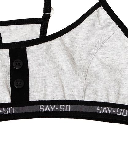 Say-So Topp - Gråmelerad