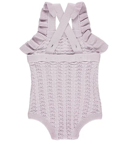 Msli Barboteuse d't - Tricot - Aiguille sortie - Soft Lilas