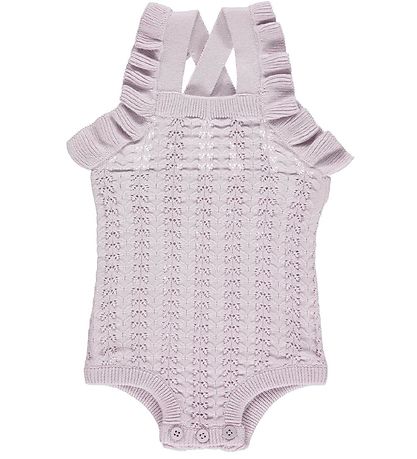 Msli Barboteuse d't - Tricot - Aiguille sortie - Soft Lilas