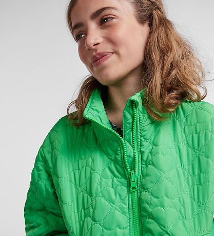 Pieces Kids Padded Jacket - PkHeart - Irish Green