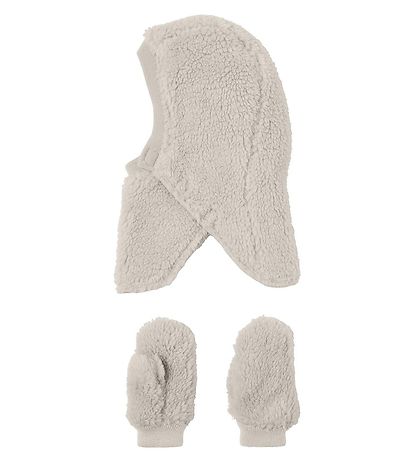 Name It Set - Schlupfmütze/Fäustlinge - NmfMarla Teddy - Moonbea