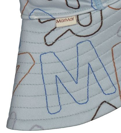 MarMar Bademütze - UV40+ - Alba Splash Lang - Logo-Umriss