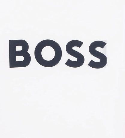 BOSS Bluse - Weiß m. Navy