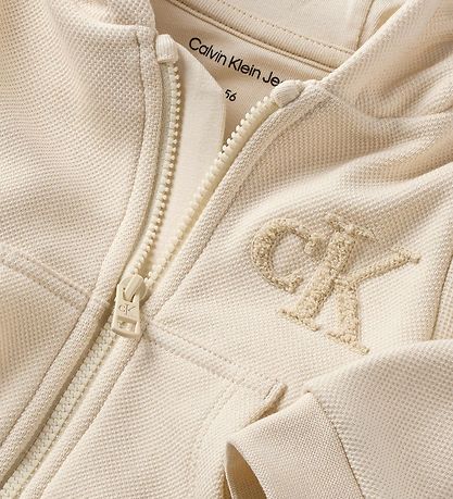 Calvin Klein Set - Cardigan/T-Shirt/Shorts - Witkop grijs