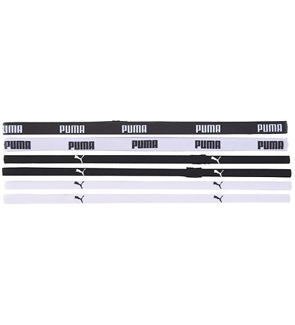 Puma Headband - 6-Pack - White/Black