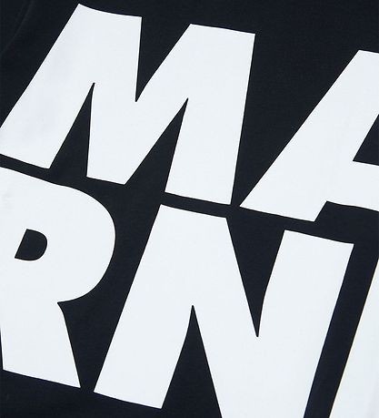 Marni Stuttermabolur - Svart M. Hvítur