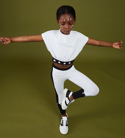 Marni Leggings - Hvítur M. Svart