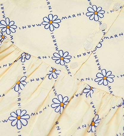Robe Marni - Jaune av. Fleurs