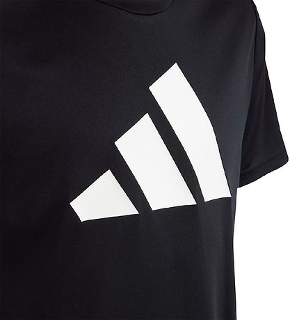 adidas Performance Stuttermabolur - U TR-ES Lógó T - Svart/Hvítu