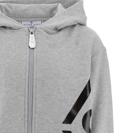 Philipp Plein Cardigan - Grey Melange w. Black