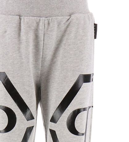 Philipp Plein Sweatpants - Grey Melange w. Black